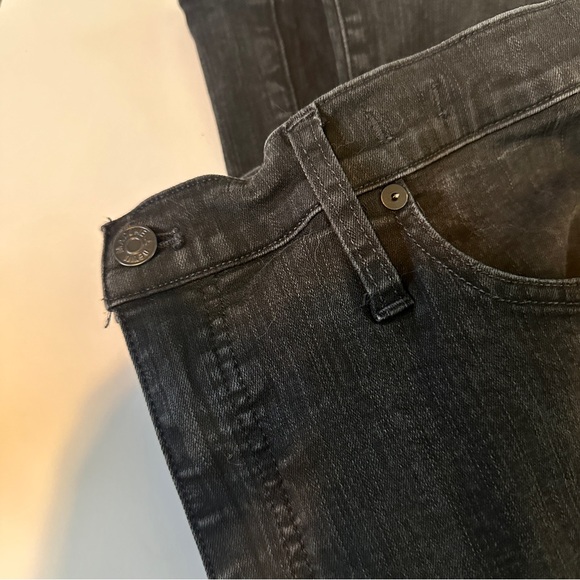 Madewell Skinny Flare Jeans in Black Frost Wash Size 33 - Picture 11 of 13